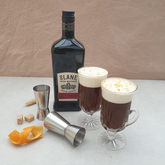 Irish Coffee with a Zesty Twist